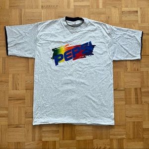 Vintage 90s Pepsi Cola Shirt Made In Usa Size XL.